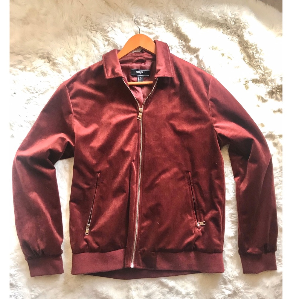 ✨New Velvet Burgundy Jacket✨
